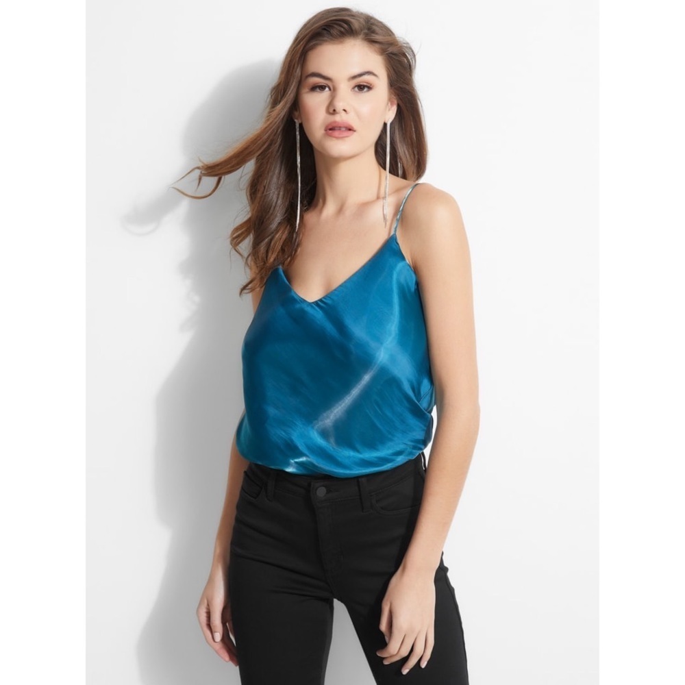 New GUESS Mariela Iridescent Bodysuit
